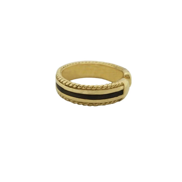 Gold Elephant Hair Ring with Twisted Edges - Cape Diamond Exchange | Shop  Jewelry Online