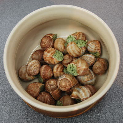 garlic snails