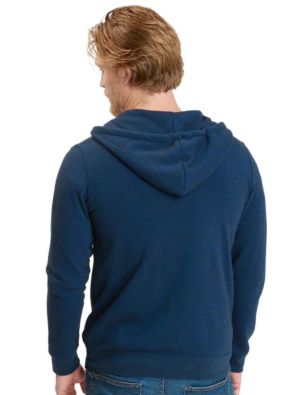 Triblend Zip Fleece Hoodie Mens Outerwear Sweatshirt Threads 4 Thought 