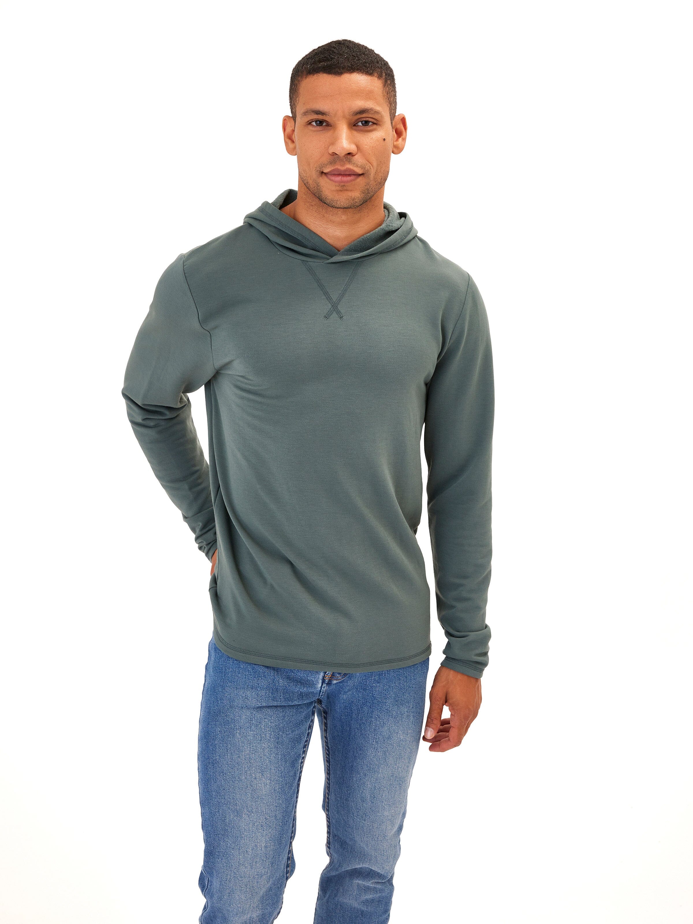 Dex Modal Fleece Pullover Hoodie Mens Outerwear Sweatshirt Threads 4 Thought 