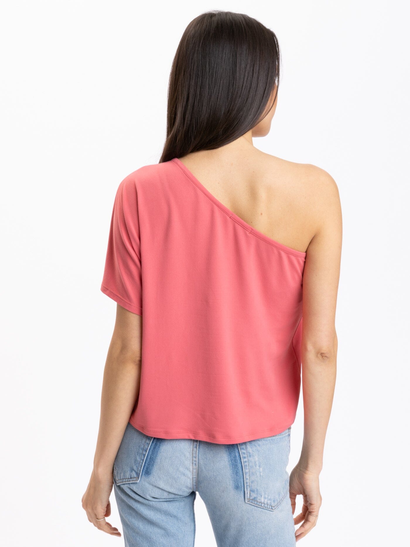 Shivani Modal Jersey One-Shoulder Top Womens Tops Short Threads 4 Thought 