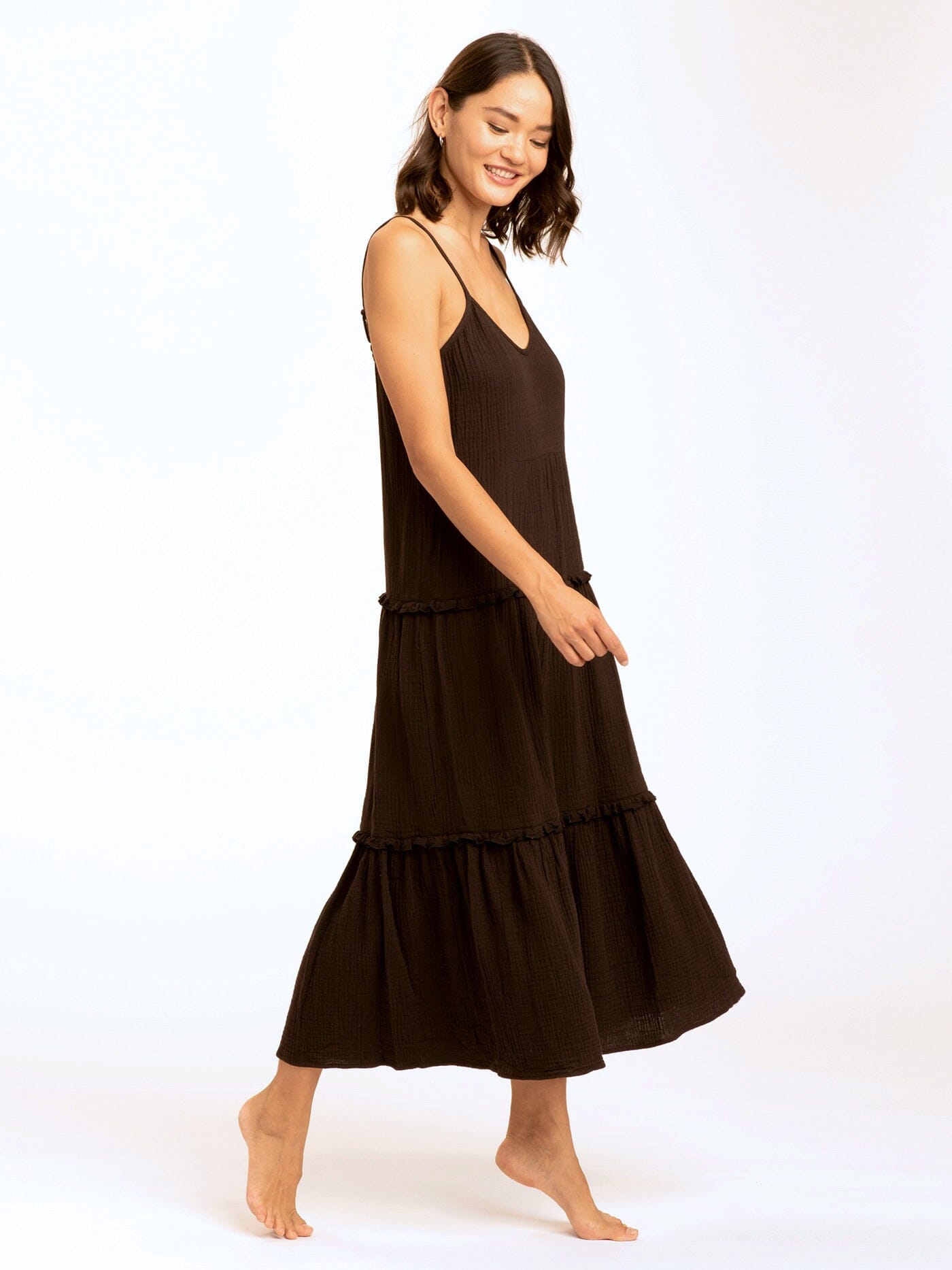 Gina Ruffle Tiered Dress Womens Dresses Threads 4 Thought 