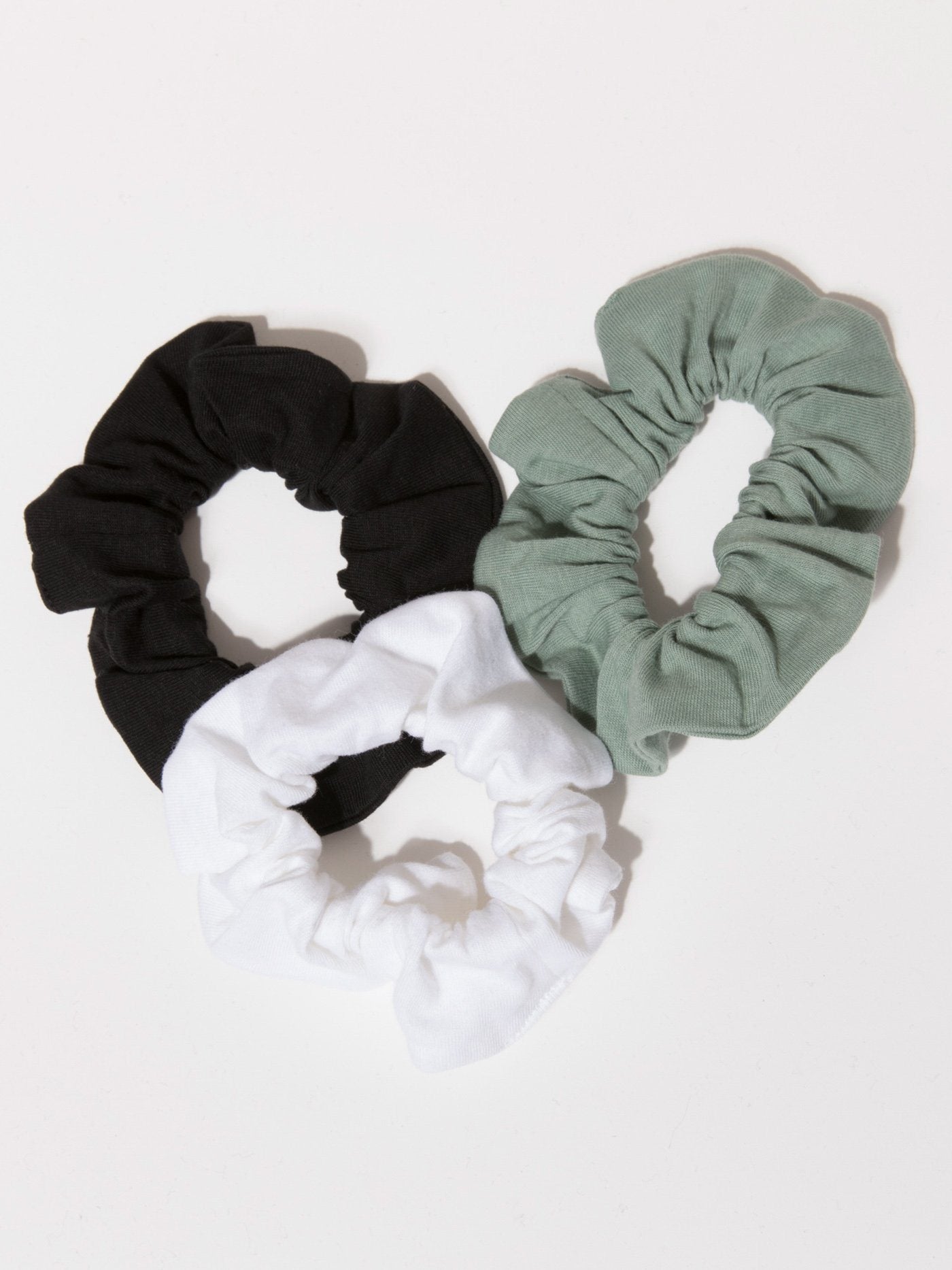 Invincible Scrunchie Set Of 3 - Black, White, Black Accessories Scrunchie Threads 4 Thought 