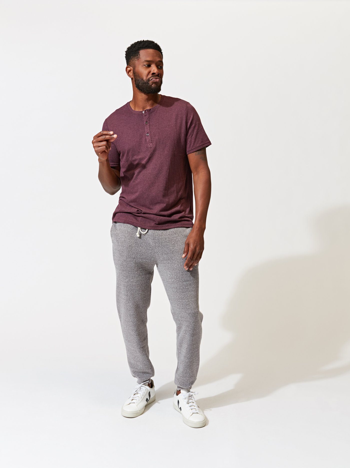 Triblend Henley Mens Tops Threads 4 Thought