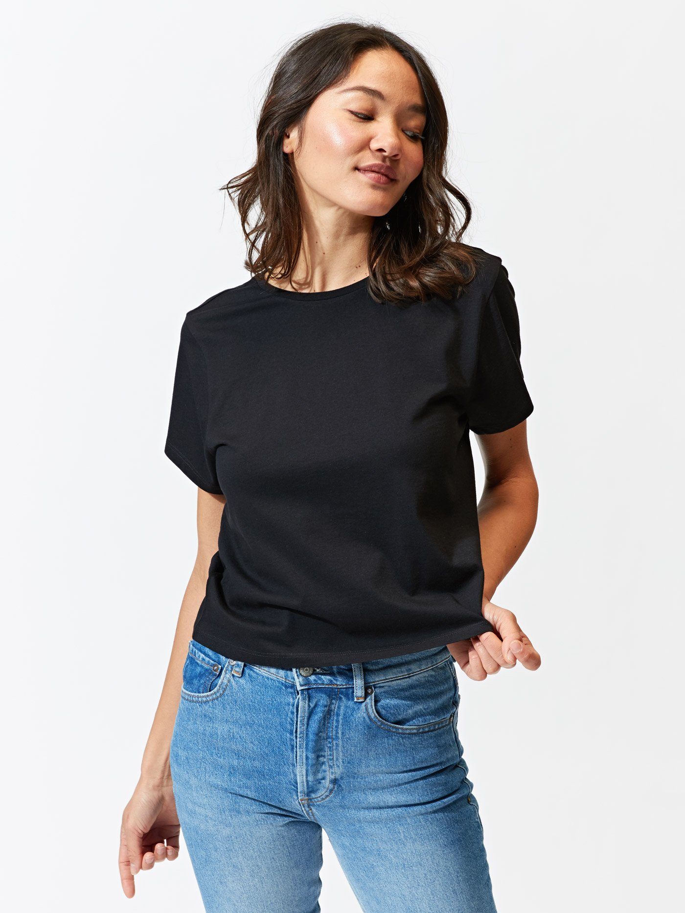 Invincible Cropped Crew Tee Womens Tops Tee Threads 4 Thought