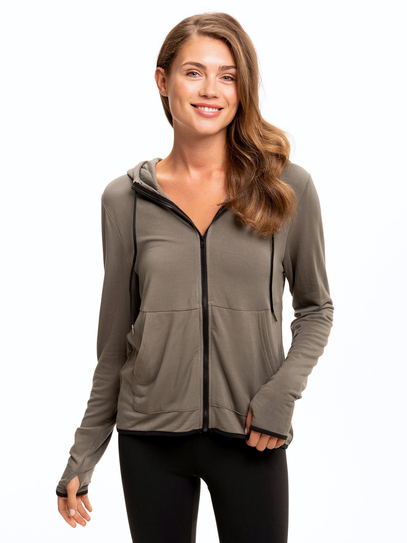 Sybil FeatherLoop Athleisure Jacket Womens Outerwear Sweatshirt Threads 4 Thought 