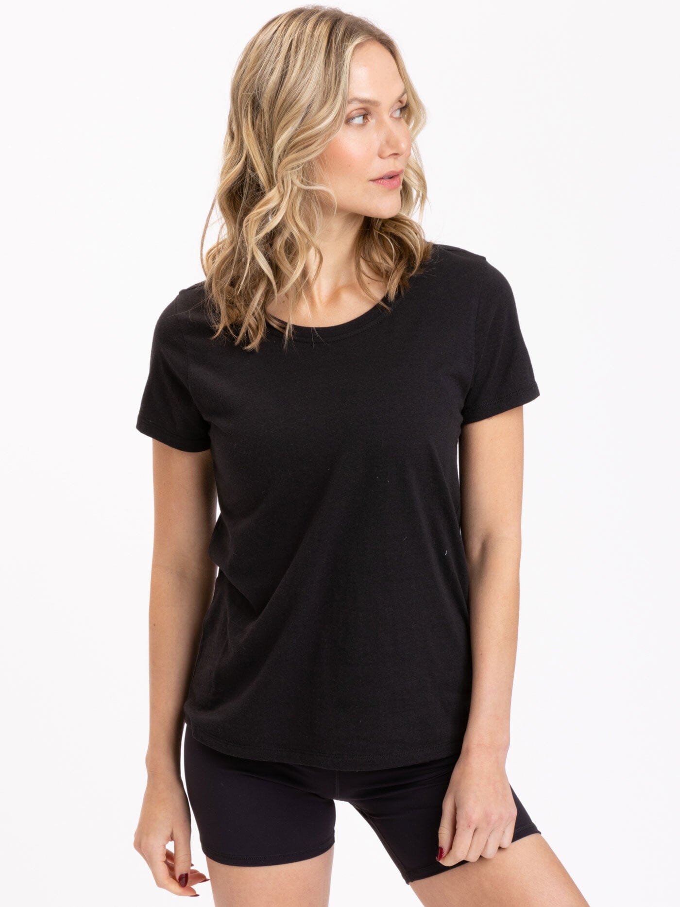 Odette Triblend Crew Tee Womens Tops Short Threads 4 Thought 