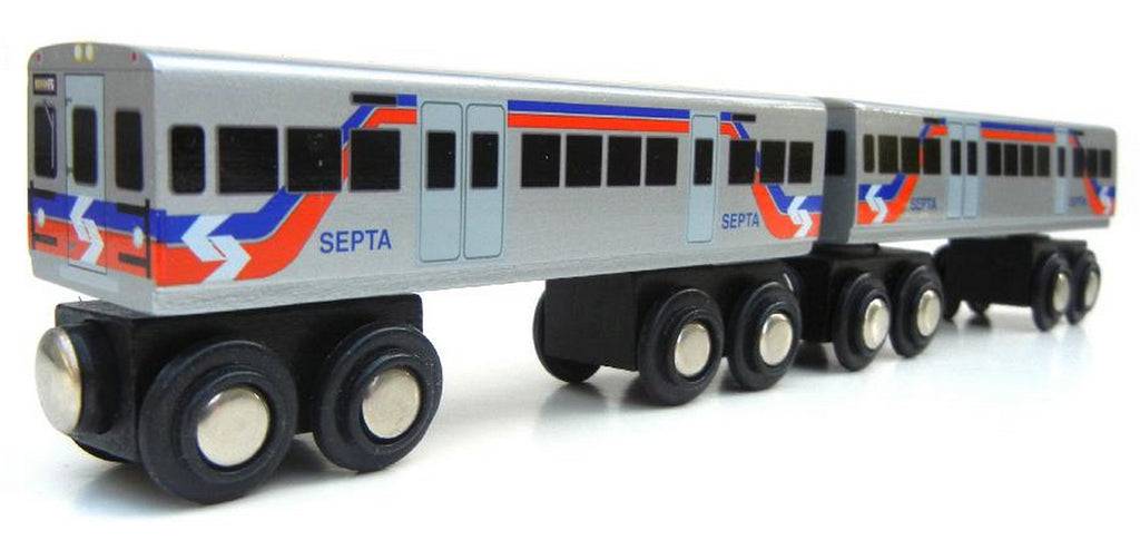 wooden amtrak trains