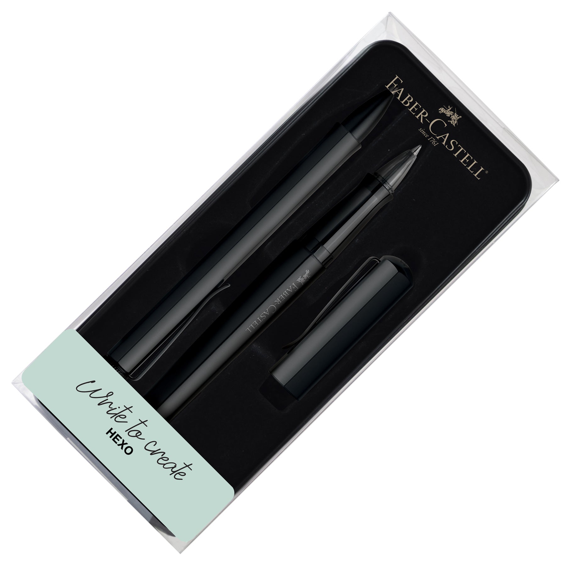 Faber-Castell PITT Artist Pens- Black Pen Set of 4 — Two Hands Paperie