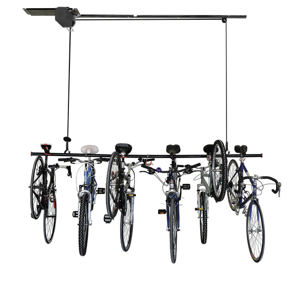 bike storage pulley system
