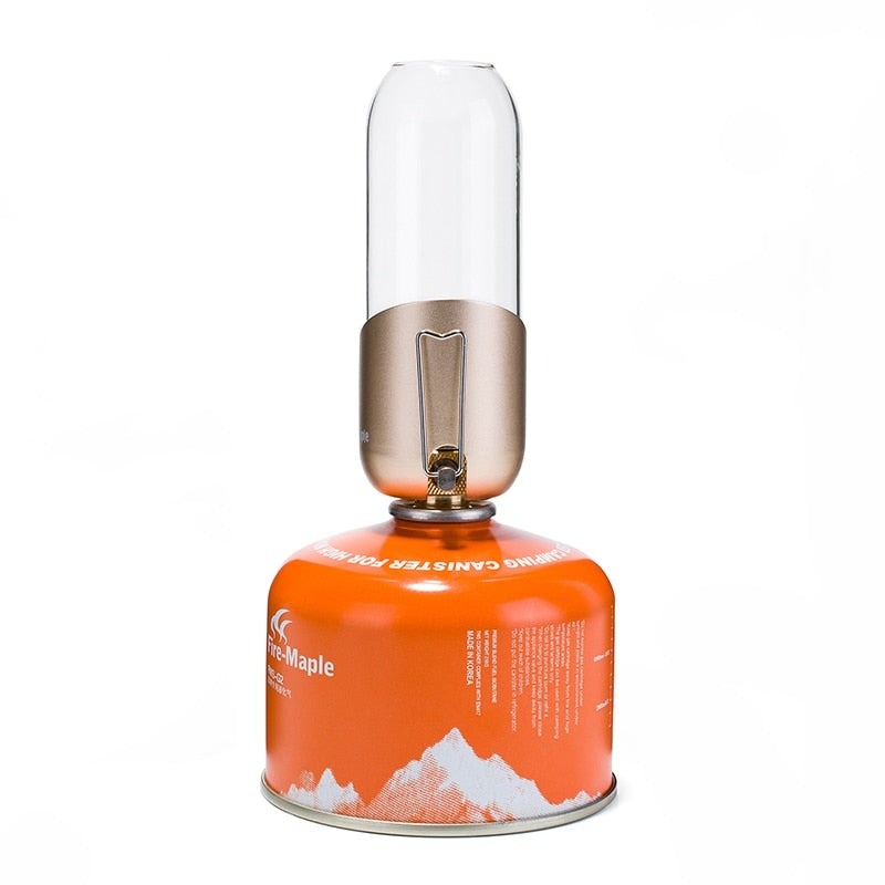 Orange Gas Lantern Outdoor Propane Isobutane Fuel Lights For Camping G