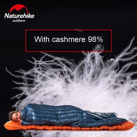 Naturehike 570g Ultralight Waterproof White Goose Down Sleeping Bag Envelope Type Lazy Bag