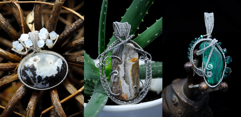 Stainless Steel Cold Fusion Wire Wrapped Pendants