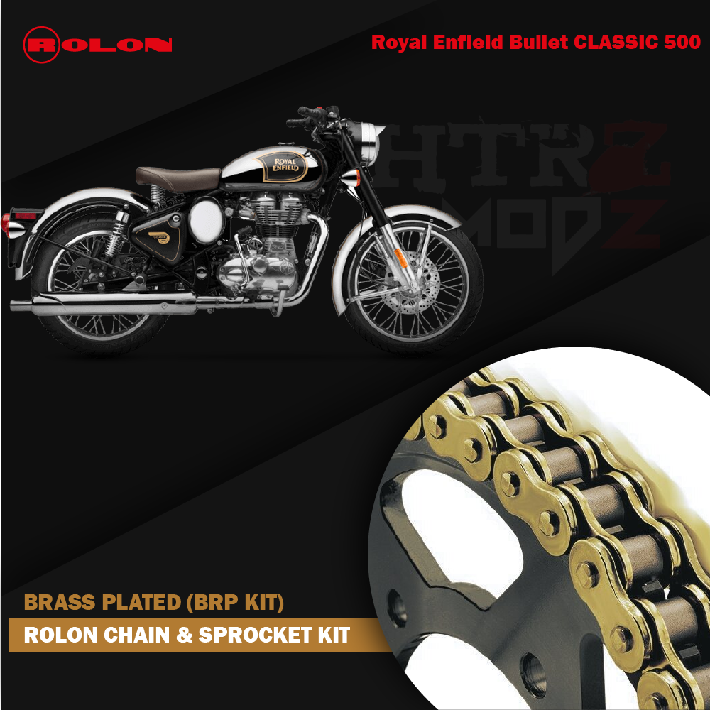 Rolon Brass Plated Chain Sprocket Kit 