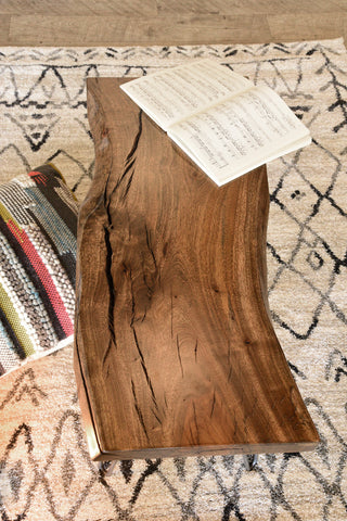 Live Edge Slab Coffee Table