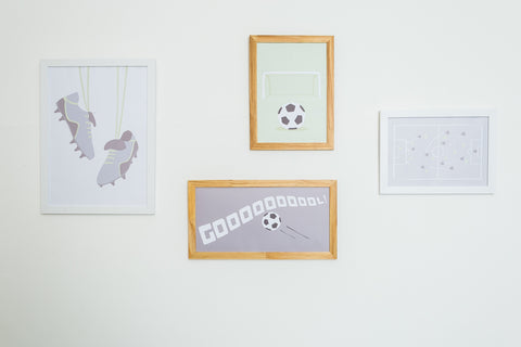 Quadro tema futebol moderno