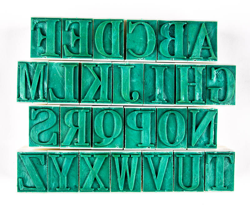 CCA - Rubber Stamps,Letters 1 1/8" Tall