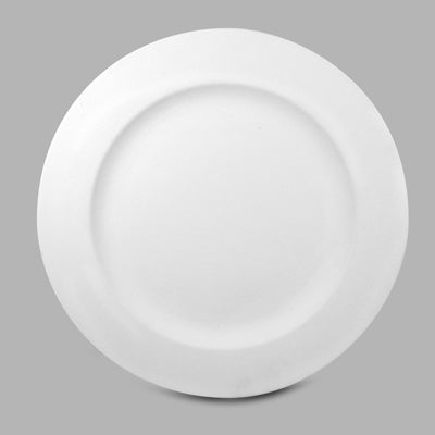 Mayco Earthenware Bisque - MB104 Rimmed Dinner Plate
