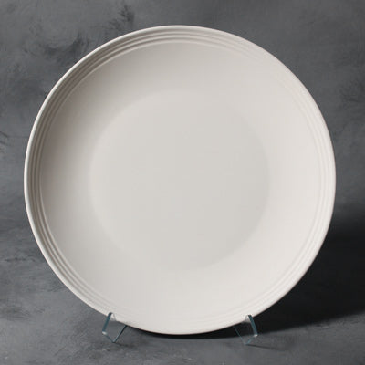 Mayco Stoneware Bisque - SB105 Rimmed Dinner Plate
