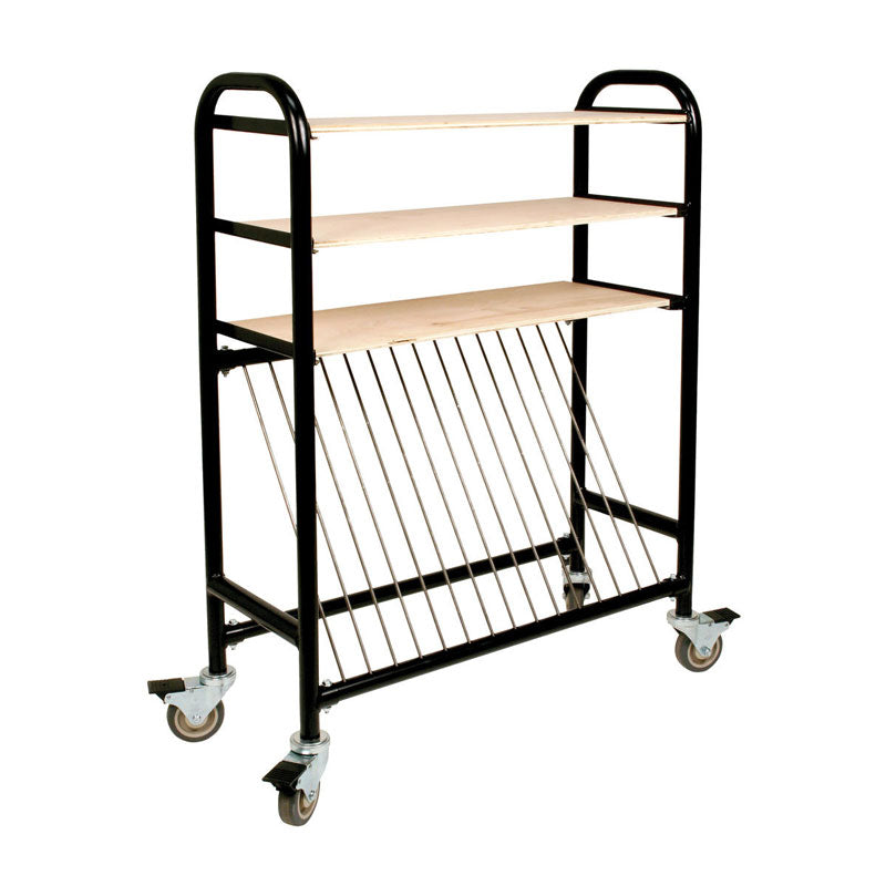 Brent Kiln Shelf Cart with Shelves