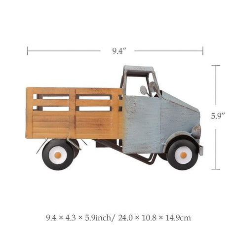 Deana Pickup Truck Wine Bottle Holder - Dimensions - Raw Deco Lab