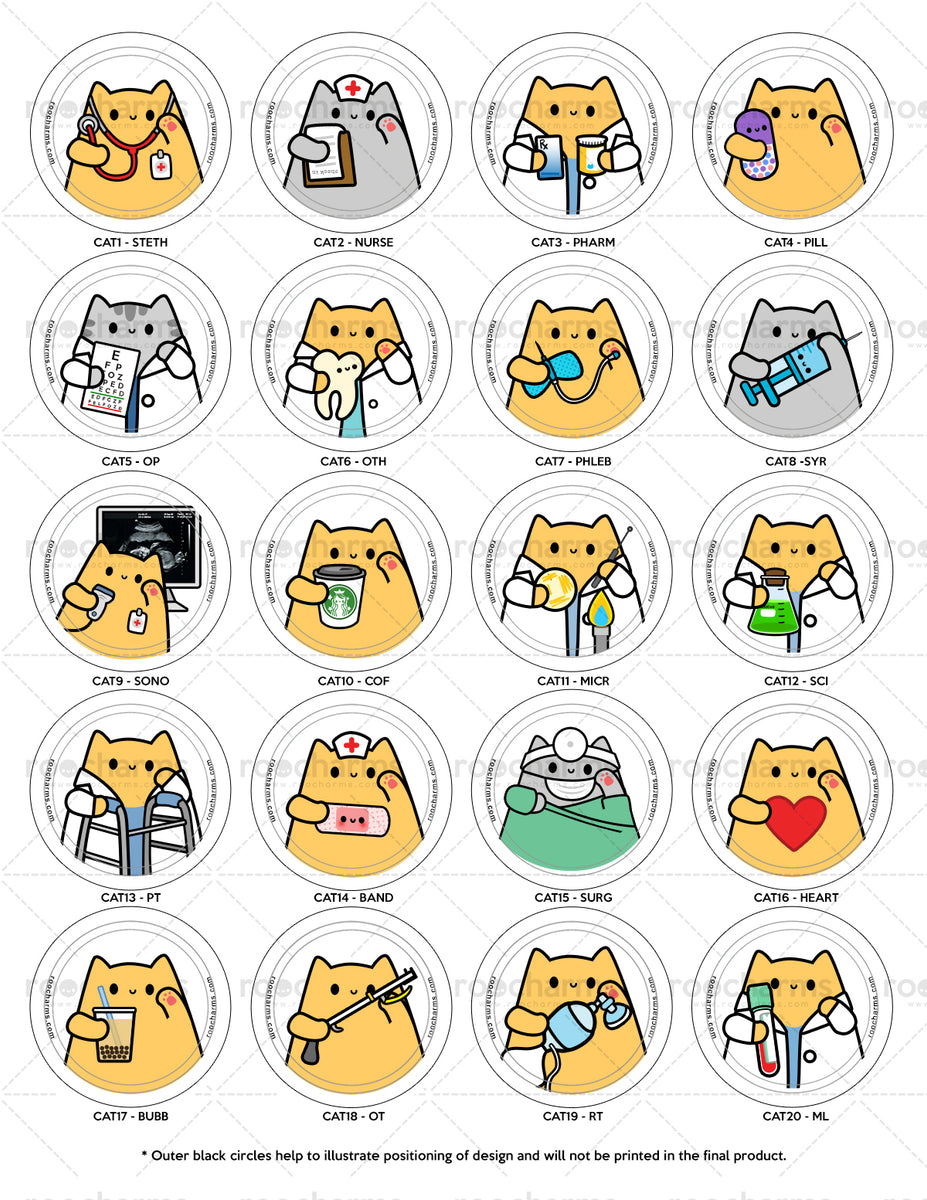 Badge Reels D1 Cat ID Badge Accessoires Sleutelhangers & Keycords Keycords & Badgehouders Funny Cat Badge Reel Funny Badge Reel Retractable Badge Reel 