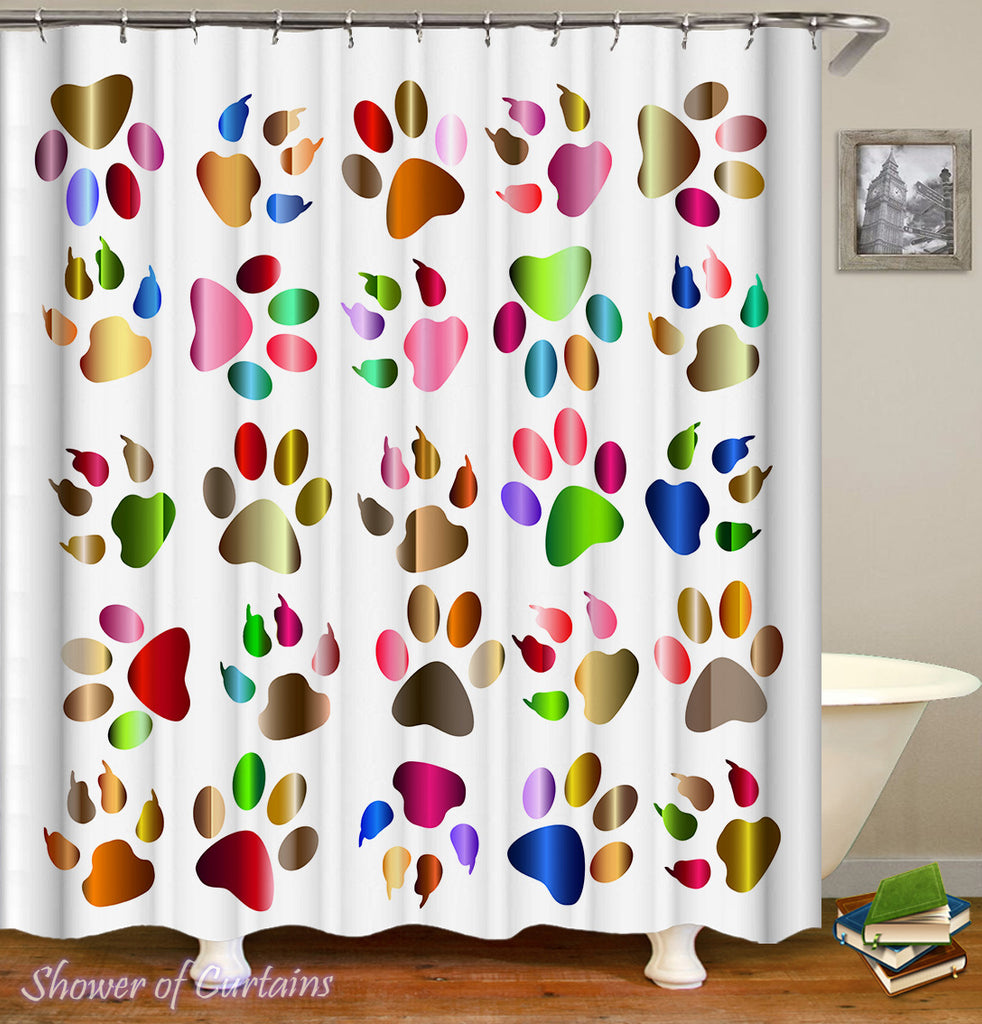 colorful shower curtains