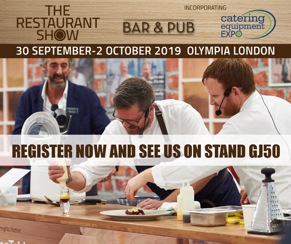 Visit us at The Restaurant Show 2019