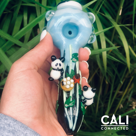 Empire Glassworks Climbing Pandas Hand Pipe