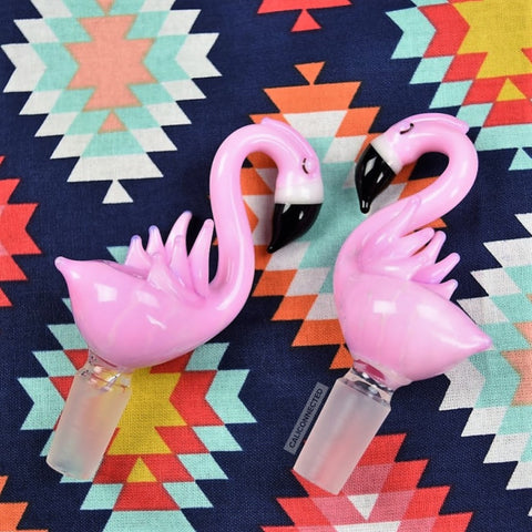 Empire Glassworks Pink Flamingo Bowl Piece