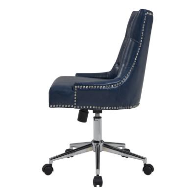 Cadence Bonded Leather Office Chair Vintage Blue