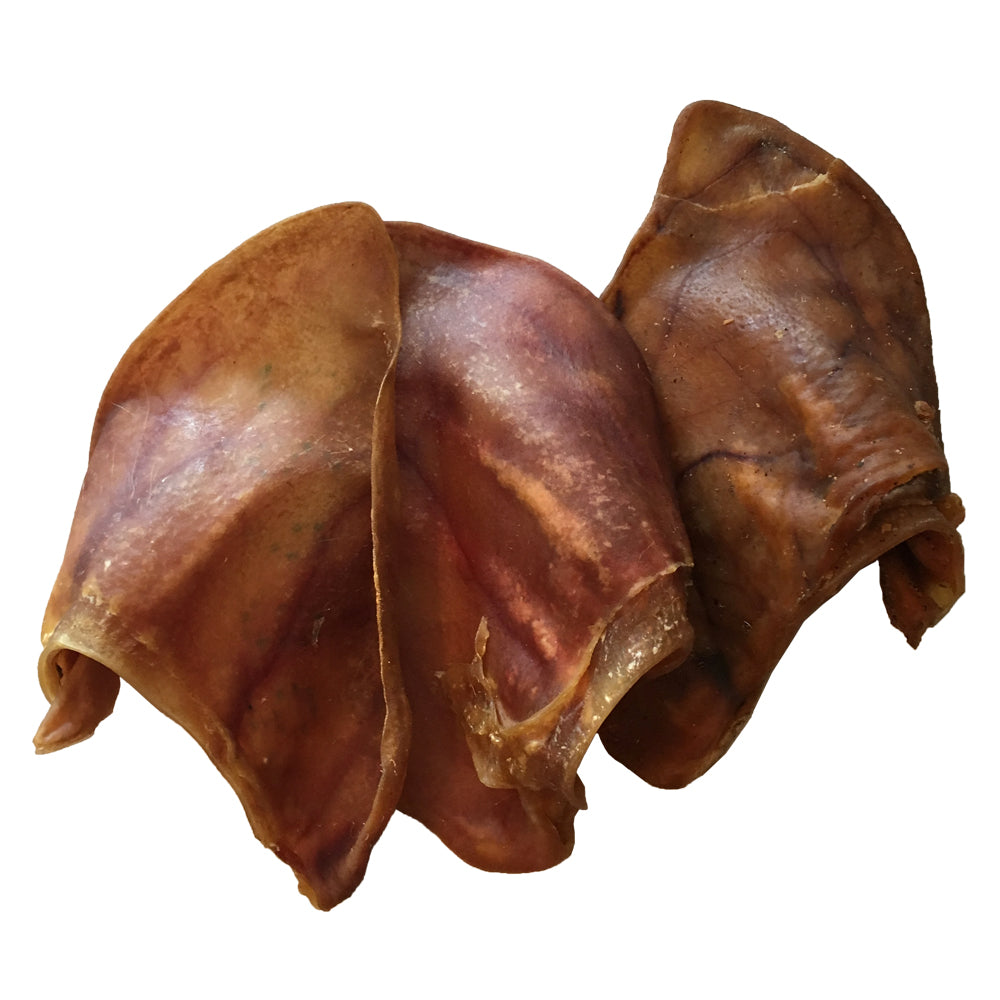 are pig ears better for a chinook than rawhide ears