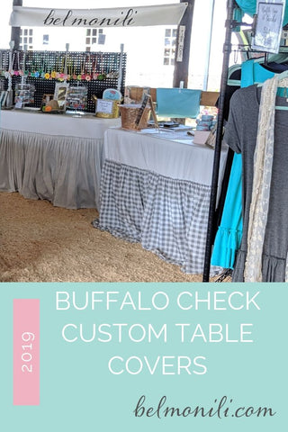 bel monili custom table cloth for craft shows