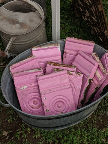 vintage pink corbels