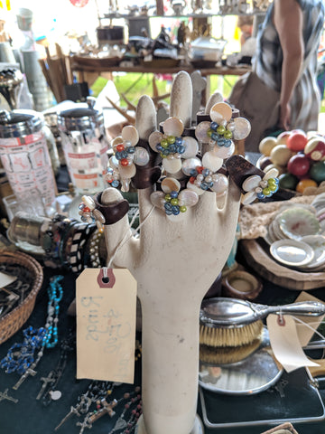 vintage cocktail ring display, country living fair