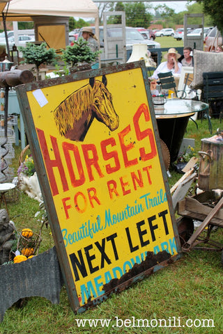 vintage horse sign