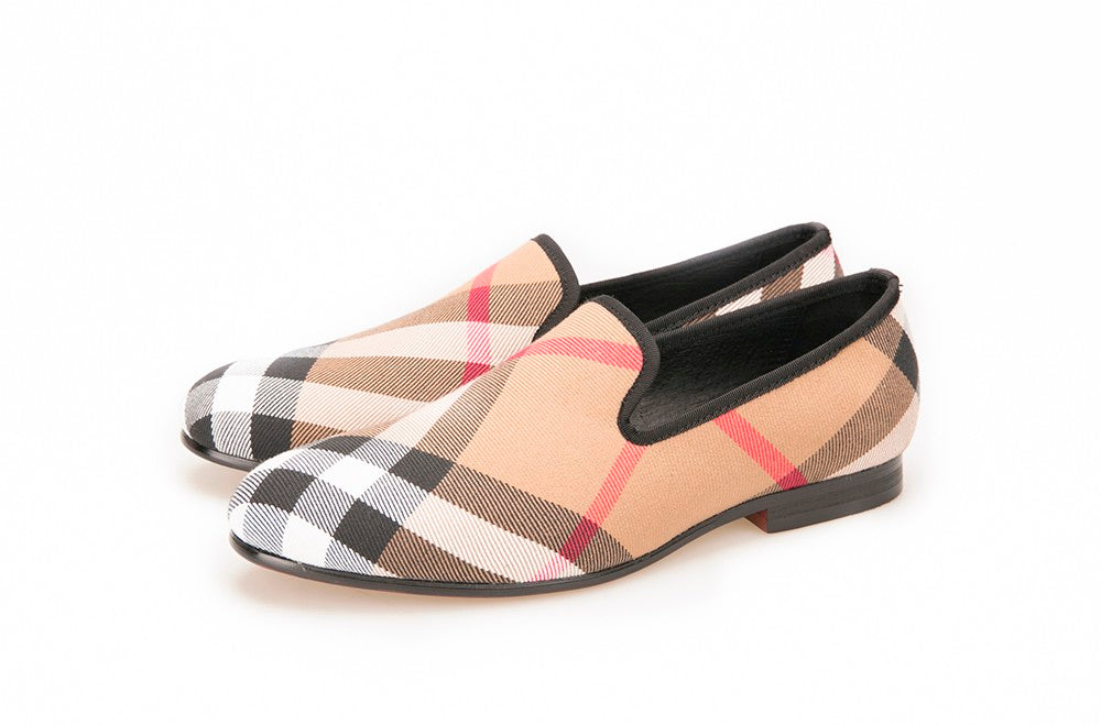 mens plaid loafers