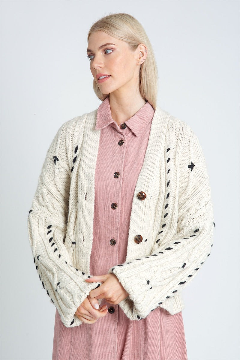 Volcom Womens Bettergetter Boxy Cardigan Sweater 