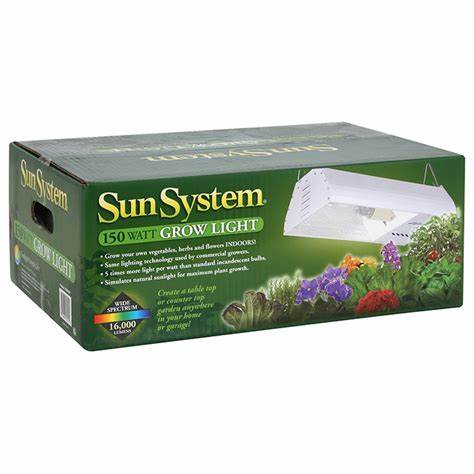 sun system hps 150 grow light fixture