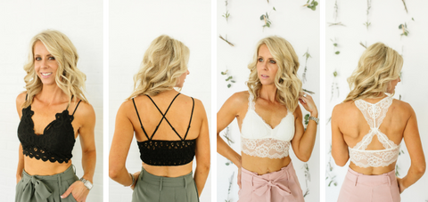 Lace bralettes