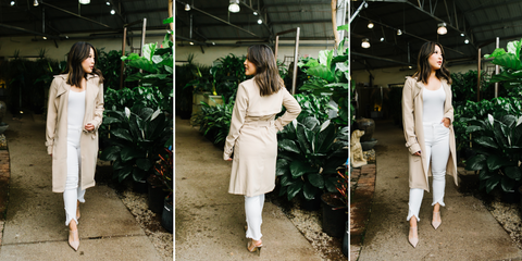 Belted Trench Coat, Camel Colored Trench Coat