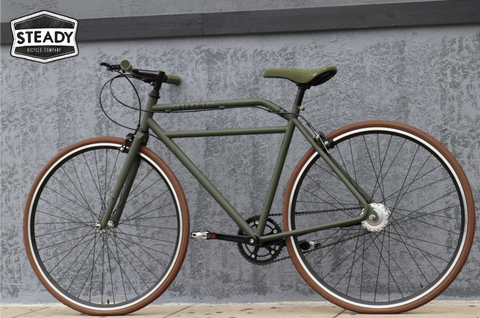 Steady Bicycle Company Espresso Racer Street Urban City Commuter Mod British Style Bike Cycle Fixed Gear Style but Quality