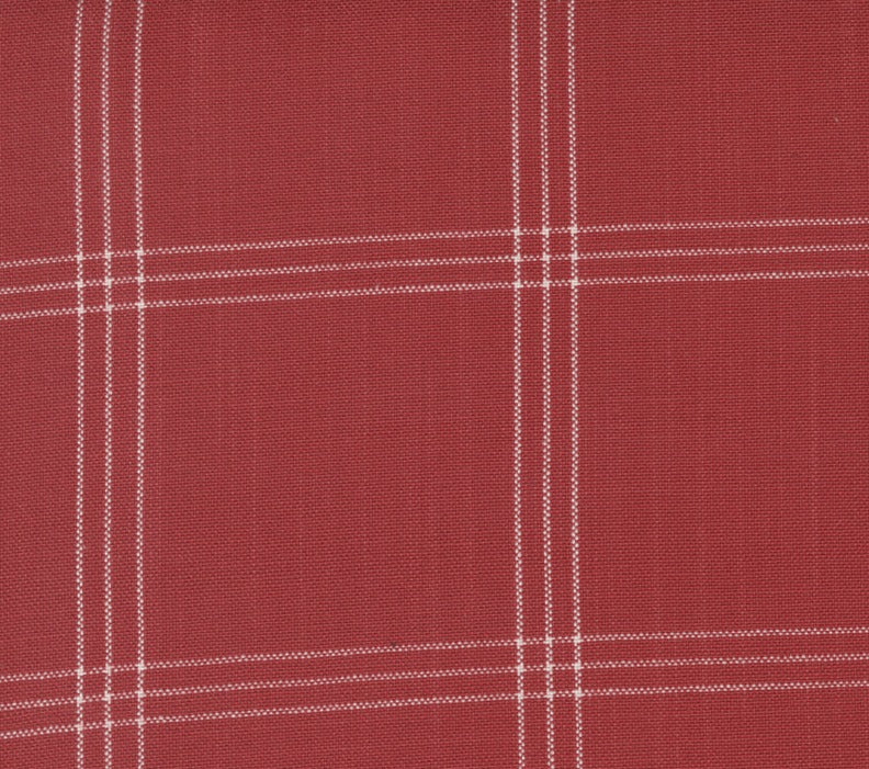 Moda Fabrics - Americana Window Pane Red - Toweling