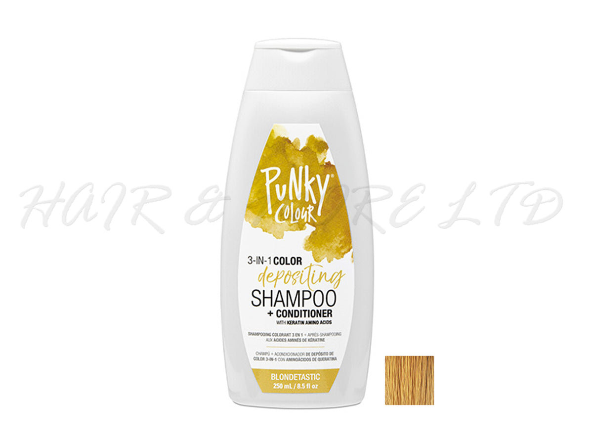 Punky Colour Depositing Shampoo + Conditioner 250ml - Blondetastic – Hair  and More Ltd