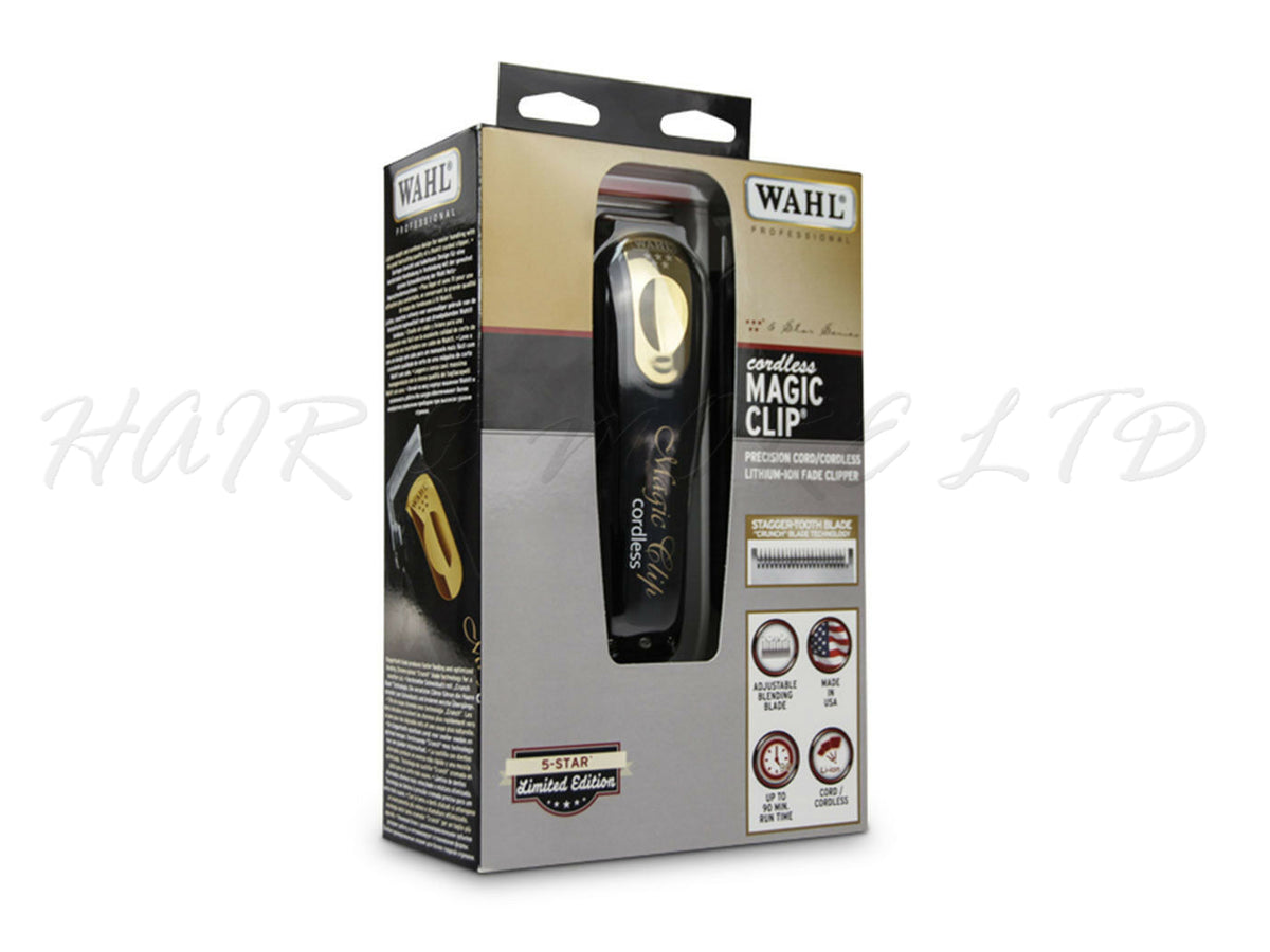 wahl 5 star limited edition magic clip black & gold clipper