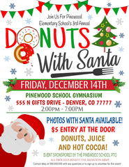 donuts with santa flyer