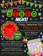 christmas bingo night flyer