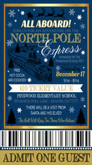 christmas polar express ticket template