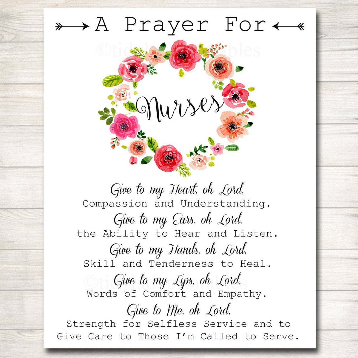 Nurse Prayer Art TidyLady Printables