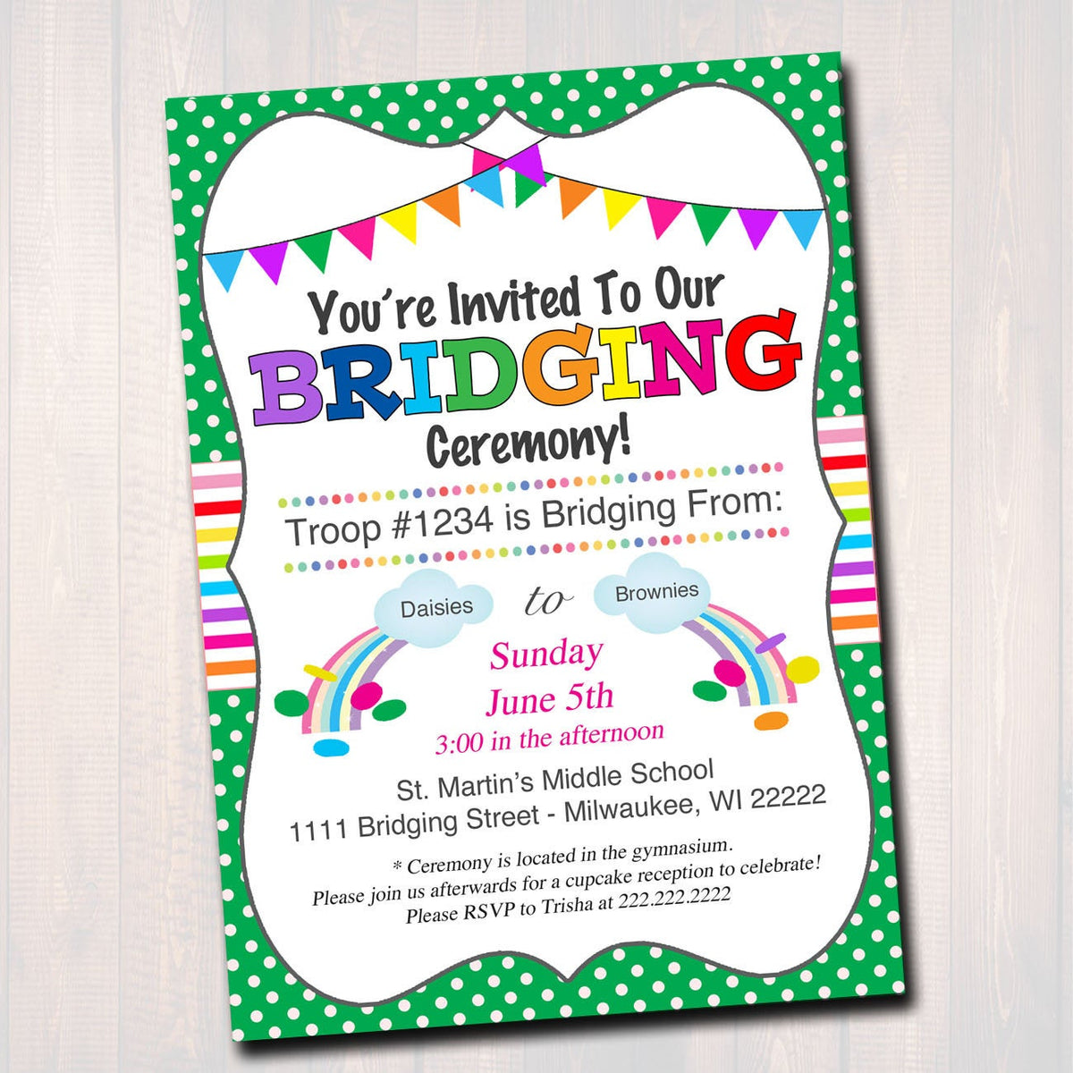 bridging-invitation-instant-template-bridging-from-daisies-to-browni